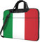 AABSTBFM San Francisco bedruckte Laptoptasche – Laptop-Hülle – moderne Laptop-Umhängetasche Computertasche für Business, Reisen, Schule, Büro, Flagge Italien, 15.6 inch