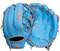 Wilson A500 Infield Baseballhandschuh für Jugendliche, Rechtshänder, Blau/Grau/Rot, 27,9 cm