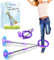 Jalunth Springring Fußkreisel Swing Wheel Outdoor Draußen Garten Strand Draussen Blinkt Spielzeug Spiele Kinder Erwachsene Jungen Mädchen 5 6 7 8 9 10 11 12 13 Jahre Geburtstag Geschenke mit Lichtrad