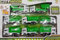 HOCHSTE Construction Vehicles Toy Set Garbage Truck Dumper Skip Hire Boys Girls Toys Green One Size