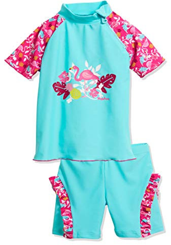 Playshoes zweiteilig Schwimmshirt Badeshorts Badebekleidung Unisex Kinder,Flamingo,98-104
