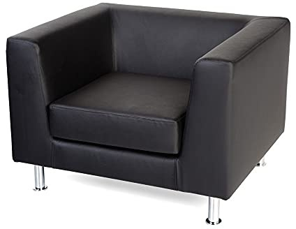 Sofa Rezeption eines Stoffbezug in Lederoptik. Rocada 1 plaza