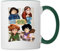 Spreadshirt Robin Hood Tuck Marian Robin Little John Tasse Zweifarbig, One size, Weiß/Dunkelgrün