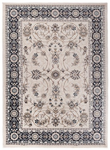 Carpeto Orientteppich Teppich Creme 300 x 400 cm Ornamente Klassisch Muster - Wohnzimmer Schlafzimmer Esszimmer