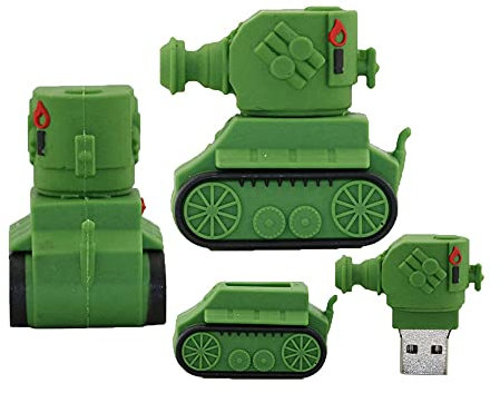 OneSquareCore 128GB Tank Forme des clefs USB, Stylo Drive Memoria Flash Reste pendrives Disque Flash USB clé USB de Disque clé USB USB. (Green)