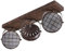 Lindby Strahler Tamin (Vintage, Industriell) in Braun aus Metall (3 flammig G9) - Deckenlampe Deckenleuchte Lampe Spot Wohnzimmerleuchte