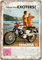 None Brand Yamaha Exciters Motorrad Retro Wanddekoration Metall Blechschild bemalt Kunst Poster Dekoration Plakette Warnung Cafe Garage Party Spiel Zimmer Türschilder