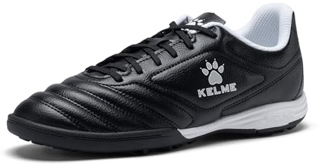 KELME Unisex Adult Turf Soccer Shoes, Futsal Indoor Soccer Cleats, for Mens Womens,Black,Size 8.5