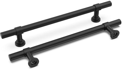 LONTAN 10 Stück Küchenschränke Schwarz Griffe 160mm lochabstand Schrankgriffe Möbelgriffe Schubladengriffe