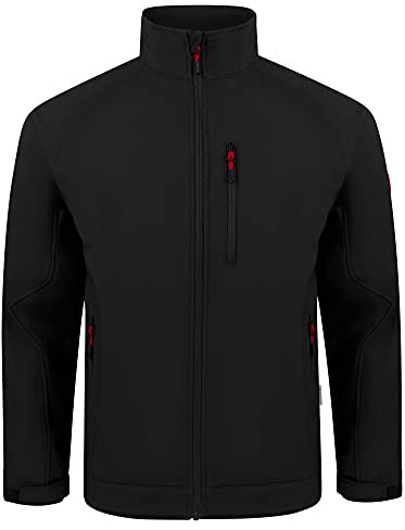 Engelbert Strauss Softshelljacke Übergangsjacke Funktionsjacke Atmungsaktiv Windabweisend Wärmend Dryplexx (Schwarz, M)