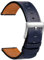 TStrap Leder Uhrenarmband 19mm - Weich Blau Quick Release Uhrenarmbänder Ersatz Schnellverschluss - Sport Uhrenarmband für Herren Damen - Smartwatches Armband Haspe Schließe - 18mm 20mm 21mm 22mm