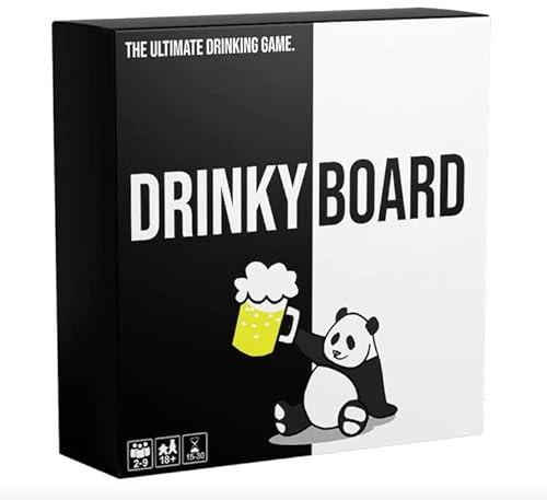 Drinky Board - Board Games For Adults | Party Games | Adult Drinking Games | The Hangover from Garden Games | Forget Beer Pong | Drinking Card Games | 50+ Unique Drinking Challenges