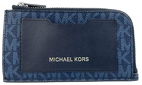 Michael Kors L Portefeuille zippé, Amiral/bleu pâle, L Portefeuille zippé