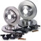 ATEC Germany Bremsenset inkl. Bremsscheiben Vorne Ø 324 mm Belüftet + Hinten Ø 320 mm Belüftet + Bremsbeläge Vorne & Hinten Kompatibel mit BMW 5er (E60), 5 Touring (E61), 6 (E63), 6 Cabriolet (E64)