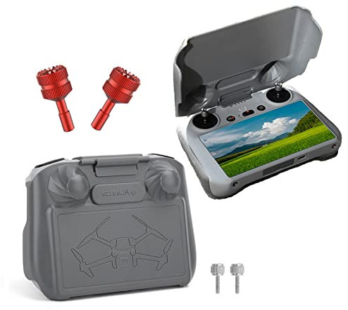 ZJRXM Mini 3 Pro RC Steuerknüppel Zubehör + Mini 3 Pro 2-in-1 Controller Sonnenschutz Joystick Schutz für DJI Mini 3 Pro RC Fernbedienung Zubehör