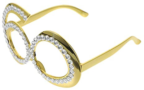 PLAFOPE Einzigartige Mit Strasssteinen Verzierte Brille Originelle Partygeschenke Zum 60 Geburtstag Brillen