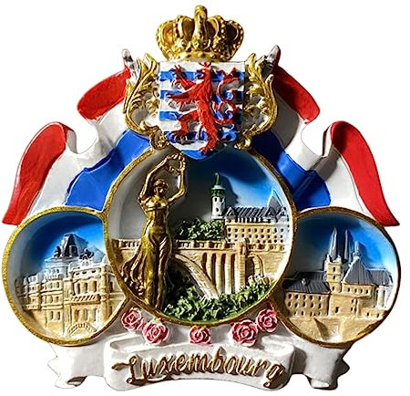 Luxemburg Kühlschrankmagnet Reise Souvenir 3D Kühlschrank Dekoration Magnetaufkleber Handwerk Kollektion