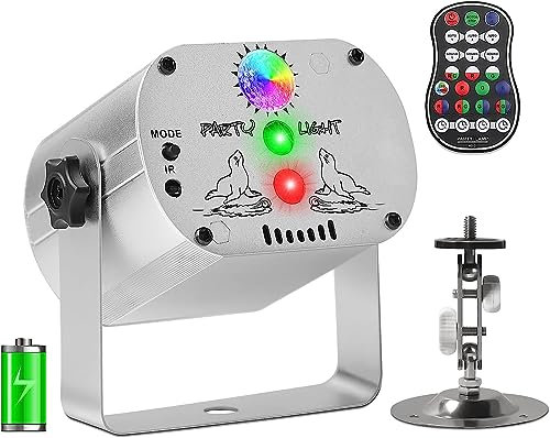 Disco Lights RGB LED Mini Stage Lights USB Powered with Remote Control Suitable for DJ Concerts Party Clubs KTV and Other Events
