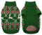 KONVINIT Hundepullover Weihnachten Winter Warmer Hunde Weihnachtspullover Rentier Haustierpullover Kleine Mittelgroße Hunde,Ideal für Welpe,Katze,Hund,Weihnachten,Green XL
