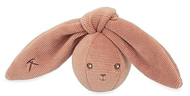 Kaloo - Lapinoo - Balle Hochet Lapin - 6 cm - Couleur Terracotta - Balle Hochet Bébé en Velours - Matière Très Douce - Dès la Naissance, K218006