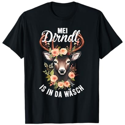 MEI Dirndl is In Da Wäsch Oktoberfest Trachten Damen T-Shirt