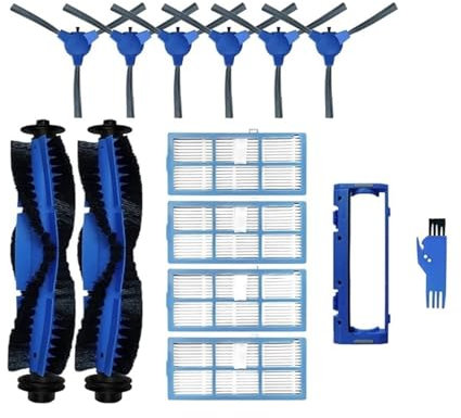 CEPAIXN Replacement Parts Kit Suitable .Compatible For Bagotte BG600. Robot Vacuum Cleaner Spare Parts Main Side Brush Hepa Filter Mop Rag