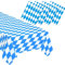 Wentsent 4 Stück Oktoberfest Tischtuch Bayerische Tischdeko, 137 x 274 cm Bayrisch Blau Weiß Bayern Raute Einweg Tischdecke Table Cloth für Bierzelten Haushalt München Festival Party Oktoberfest Deko