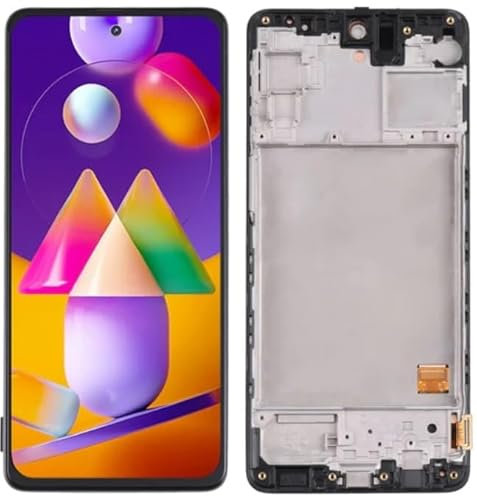 tradebit LCD-Display und Touchscreen, Ersatzbildschirm für Samsung Galaxy M31S (SM-M317F) OLED Rahmen, Ersatzteile für Smartphone
