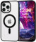 ERDARARIPRO Custodia magnetica compatibile con iPhone 13 trasparente anti-ingiallimento PC posteriore antiurto TPU paraurti veloce ricarica wireless custodia cover 6,1 pollici