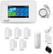 HUXGO® HXA006 Funk Alarmanlage Set WiFi + GSM mit Sirene | Alarm System mit Bewegungsmelder, 5X Tür- Fenstersensor, Fernbedienung | Wohnmobil Alarmanlage | Smart Home Security