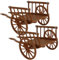 Hperu Mini brouette 2pcs Dollhouse Petite brouette en Plastique cariot en Plastique Simulation de Chariot pour Enfants