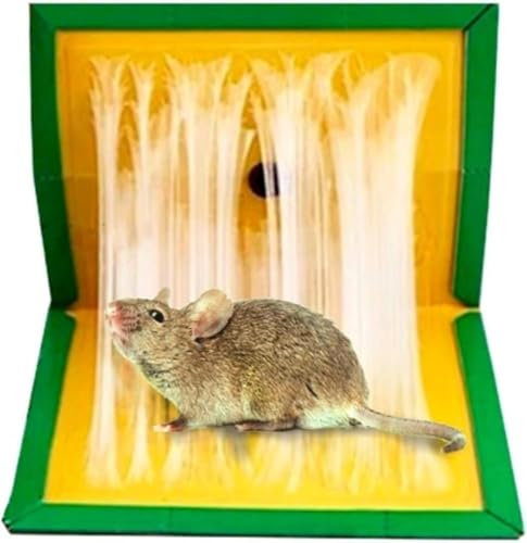 Trampa para Ratas y Ratones. Pack de 6 Trampas Adhesivas Ultra Adherentes y No Tóxicas | Diseño Plegable y Versátil | Eficacia Comprobada | No Agresivo con el Medio Ambiente (16,5 cm x 23 cm, 6)