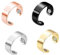 Folceretsc 4Er-Pack Lymphdrainage-Therapie-Magnetringe, Verstellbare Lymphdrainage-Ring-Therapie-Magnetringe, Unisex