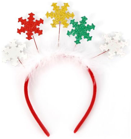 Bandeau de Noël Fête, Serre-tête de Noël Bandeaux De Noël à Thème Noël Serre Tete Noel Fantaisie Bandeaux de Noël à Paillettes Pour Adultes Enfants Décoration de Fête de Noël