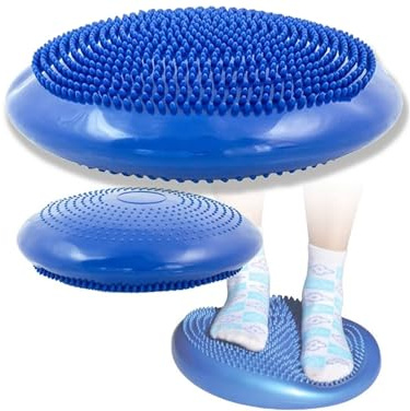 Przydasie Balance-Kissen, 30 cm, Blau, PVC Material, Rehabilitation | Senioren, dynamisches Sitzen, instabiler Untergrund, Rückenschmerzen, Verbesserung der Körperhaltung, vielseitig