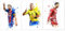Rcxnm Fußballstar Wandkunst, 3-teiliges Leinwandposter, Sportmotiv Wanddekoration, 60 x 40 cm