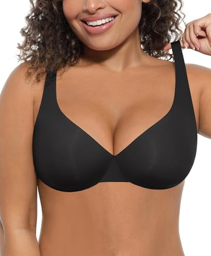 FeelinGirl T-Shirt Bras Full Coverage Non Padded Minimizer Underwire Bras