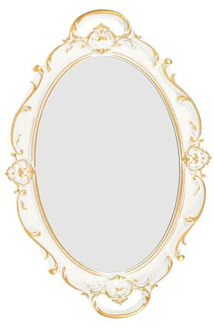 Cabilock Plateau Miroir Décoratif Vintage Organisateur De Bijoux pour Table De Service Décoration De Mariage Et Intérieur Style Européen