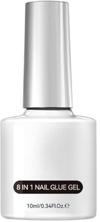 8 In 1 Nail Glue Gel,Artificial Nail Glue Gel,Nail Polish Base Coat,Nail Glue,for Nail Tips And Acrylic Nails