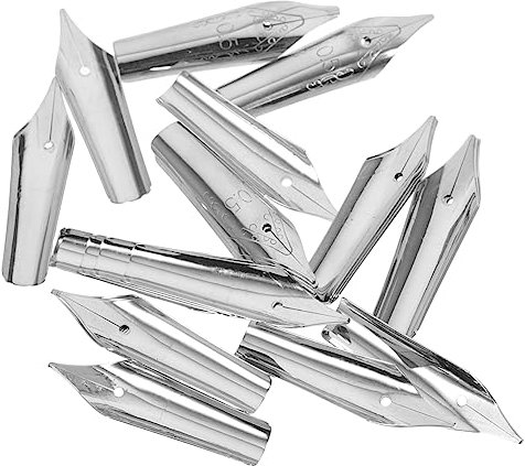 CLISPEED 30pcs Pen Nibs Replacement Set for Fountain Pens Calligraphy Writing Nibs Students Stationeries for