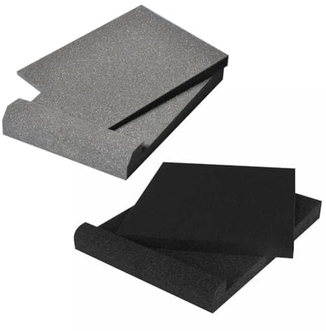 Subwoofer Isolation Pad | High Density Acoustic Pad - Studio Monitor Isolation Pads für 5/6 Zoll Monitore, Akustikschaum für die meisten Lautsprecherständer