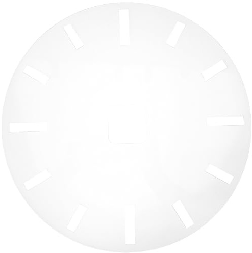 GALPADA Acrylic Clock Face Template Arabic Numerals Clock Stencil for DIY Wall Woodworking Router Template Face Inserts Making Dial for Home Decoration