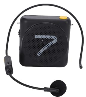 TIKATARER Amplificateur Vocal Portable, Amplificateur Portable WA1 avec Casque de Microphone sans Fil à Suppression de Bruit, pour Les Guides Touristiques des Enseignants et des Entraîneurs