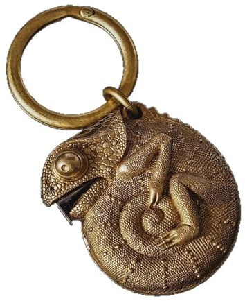 Swtgaah Maßband Gliedermaßstab Metall, Tragbares Chamäleon Maßband 7cm Bronze, Präzises Messwerkzeug für Handwerker Heimwerker Baustelle