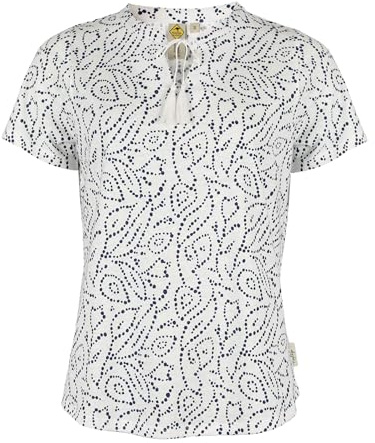 ROADSIGN australia Damen Bluse mit dekorativem Muster, aus fließender Viskose, luftig geschnitten