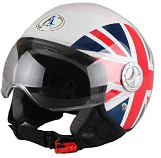 CASCO DEMI-JET AL HELMETS MOD. 101 BANDIERA UK-ENGLAND MISURA S