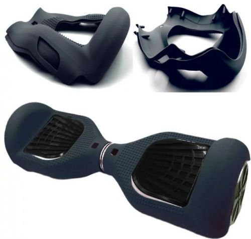 Silikon-Schutzhülle für Hoverboards, intelligente Stehroller mit 2 Rädern, von Lee Store, 16,5 cm, Schwarz