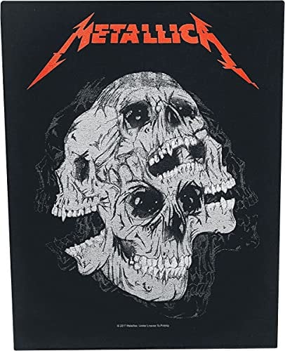 Metallica Skulls Unisex Backpatch multicolor 95% Baumwolle, 5% Polyester Band-Merch, Bands