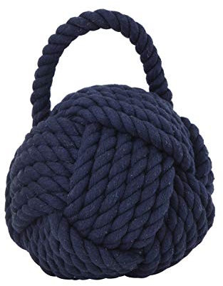 Creative Co-Op Nautical Rope, Cotton, Navy Blue