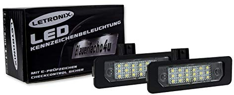 LETRONIX SMD LED Kennzeichenbeleuchtung Module geeignet für Mustang 2010-2014 mit E-Prüfzeichen
